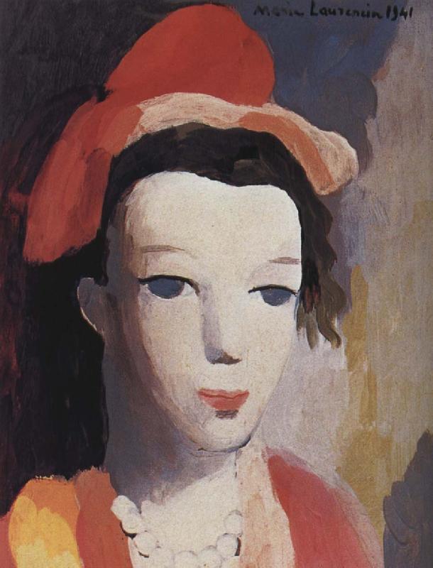 Marie Laurencin Woman wearing the roseal hat oil painting image